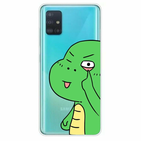 

Силиконовый (TPU) чехол Deexe Pretty Glossy для Samsung Galaxy A51 (А515) - Green Dinosaur
