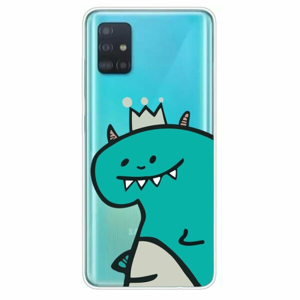 

Силиконовый (TPU) чехол Deexe Pretty Glossy для Samsung Galaxy A51 (А515) - Green Monster