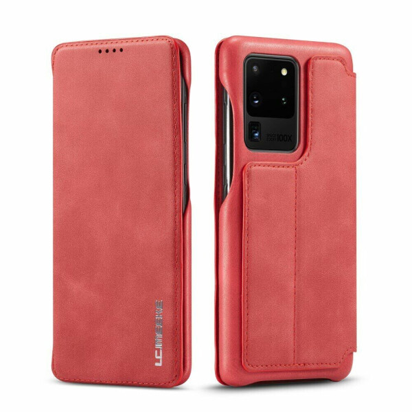 

Чехол LC.IMEEKE Retro Style для Samsung Galaxy S20 Ultra (G988) - Red