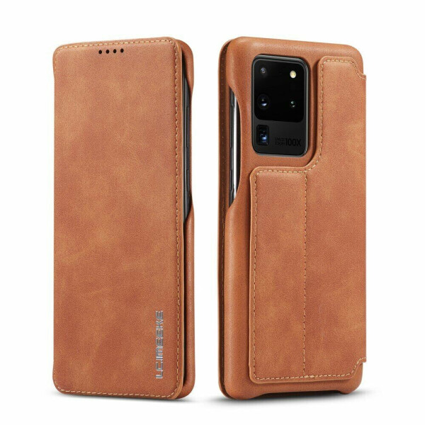 

Чехол LC.IMEEKE Retro Style для Samsung Galaxy S20 Ultra (G988) - Brown