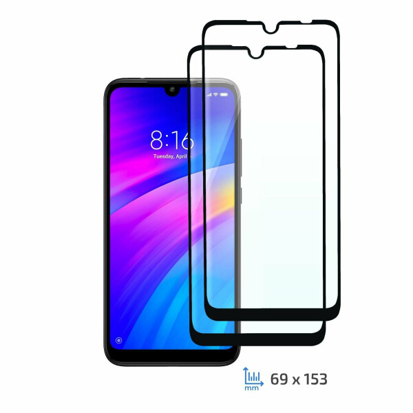 

Комплект защитных стекол (2 в 1) 2E Basic Full Glue для Xiaomi Redmi 7 - Black