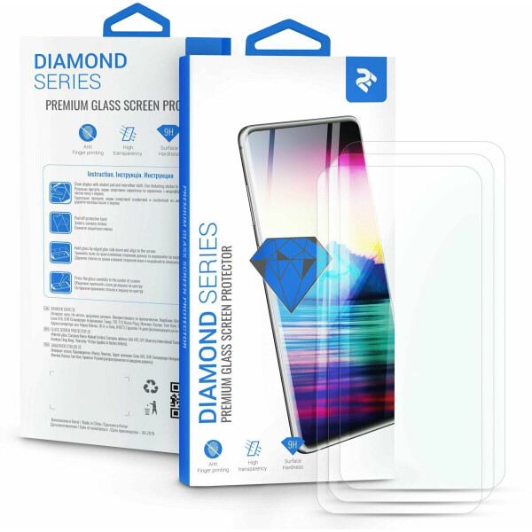 

Комплект защитных стекол 3 в 1 2E Clear Glass для VIVO Y91C - Clear