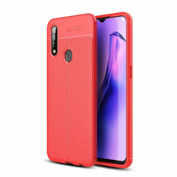 

Защитный чехол Deexe Leather Cover для OPPO A31 - Red