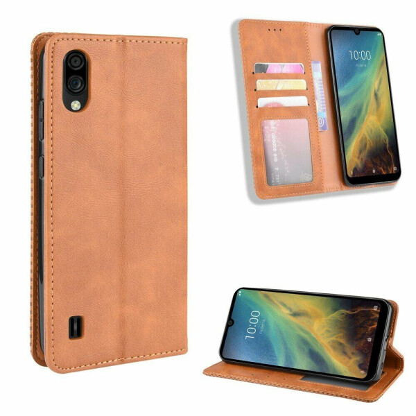 

Чехол Deexe Retro Style для ZTE Blade A5 (2020) - Brown