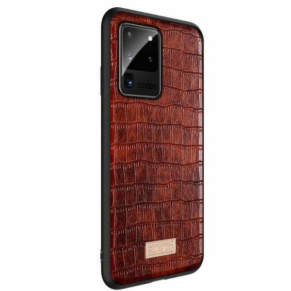 

Защитный чехол SULADA Crocodile Style для Samsung Galaxy S20 Ultra (G988) - Brown