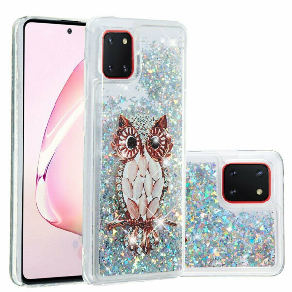 

Силиконовый (TPU) чехол Deexe Fashion Glitter для Samsung Galaxy Note 10 Lite (N770) - Owl