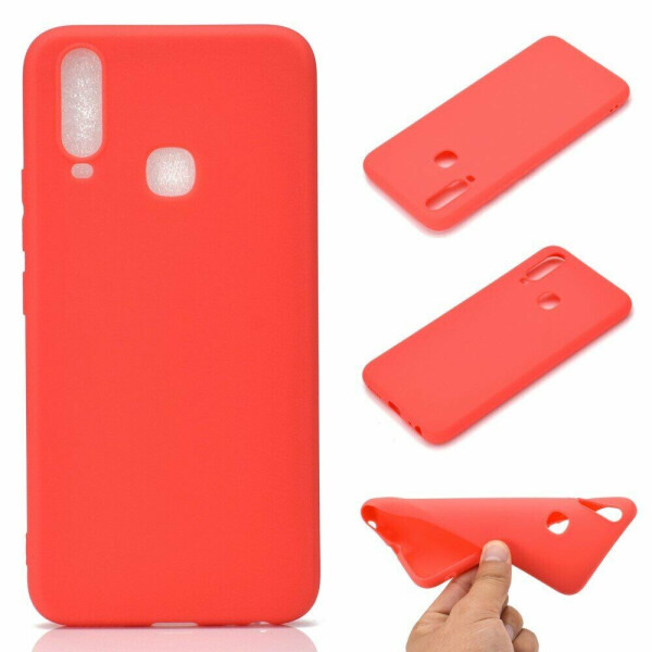 

Силиконовый (TPU) чехол Deexe Matte Case для VIVO Y17 - Red
