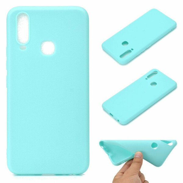 

Силиконовый (TPU) чехол Deexe Matte Case для VIVO Y17 - Baby Blue