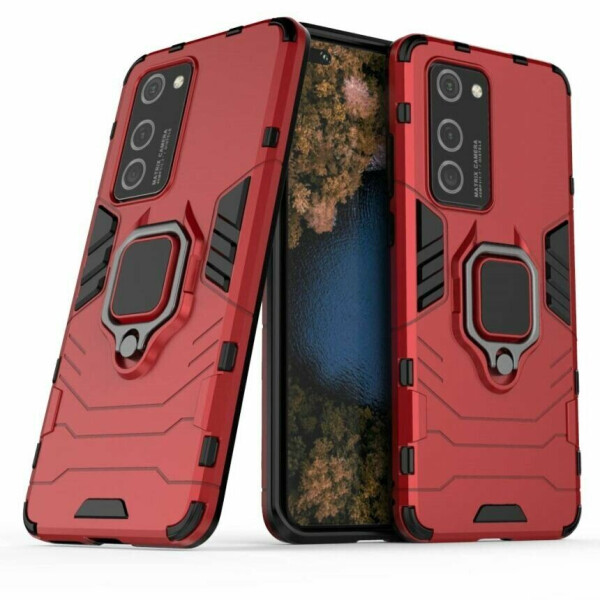 

Защитный чехол Deexe Hybrid Case для Huawei P40 Pro - Red