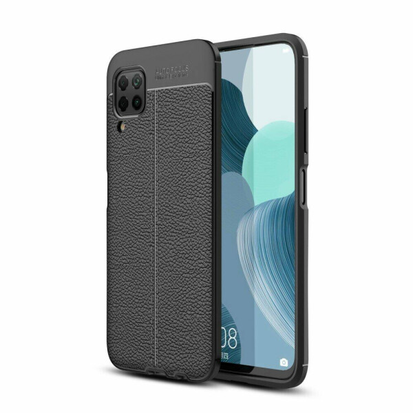 

Защитный чехол Deexe Leather Cover для Huawei P40 Lite - Black
