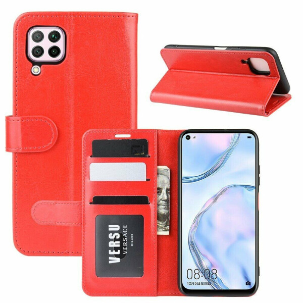 

Чехол Deexe Wallet Style для Huawei P40 Lite - Red