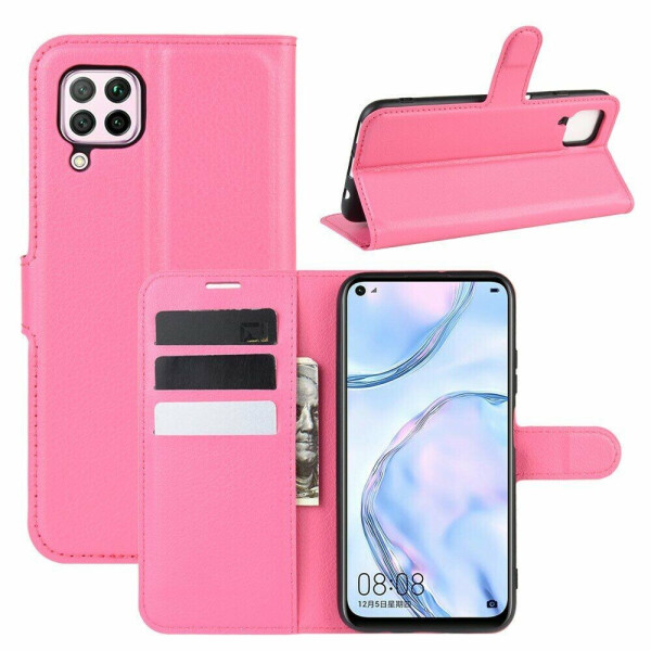 

Чехол-книжка Deexe Book Type для Huawei P40 Lite - Rose