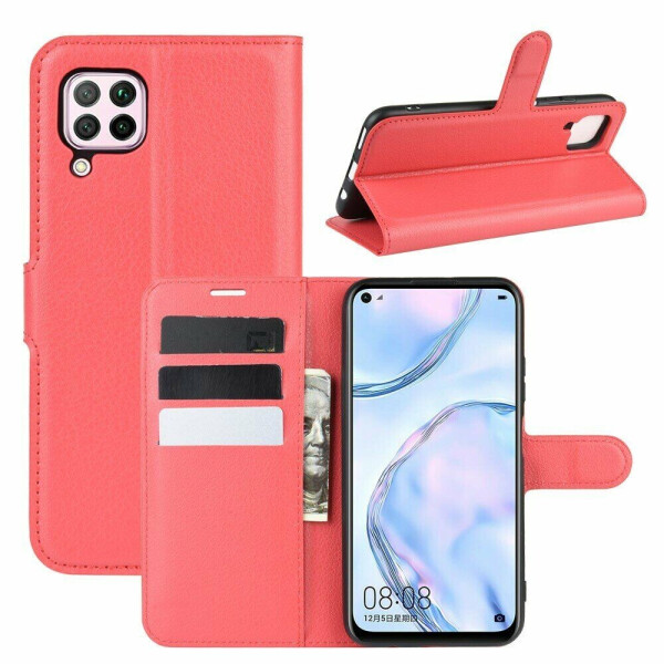 

Чехол-книжка Deexe Book Type для Huawei P40 Lite - Red
