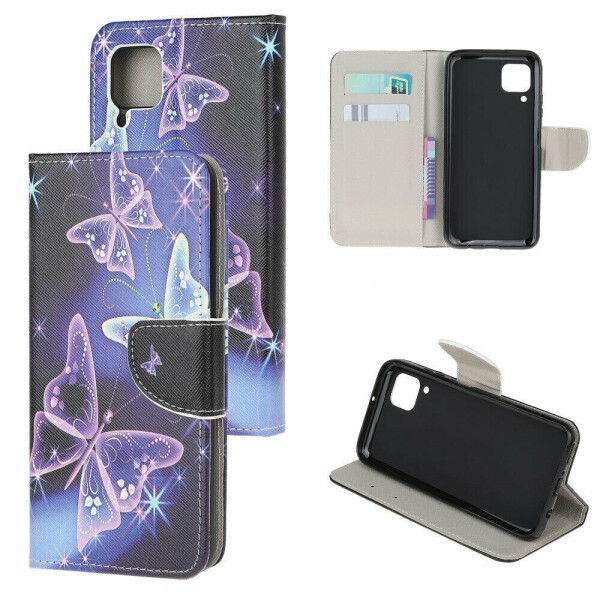

Чехол-книжка Deexe Color Wallet для Huawei P40 Lite - Magic Butterflies