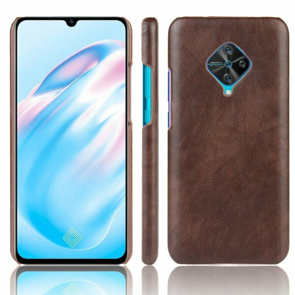 

Защитный чехол Deexe Leather Back Cover для VIVO V17 - Coffee