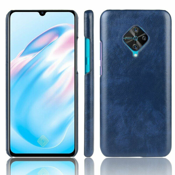

Защитный чехол Deexe Leather Back Cover для VIVO V17 - Blue