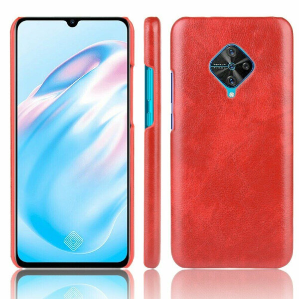 

Защитный чехол Deexe Leather Back Cover для VIVO V17 - Red