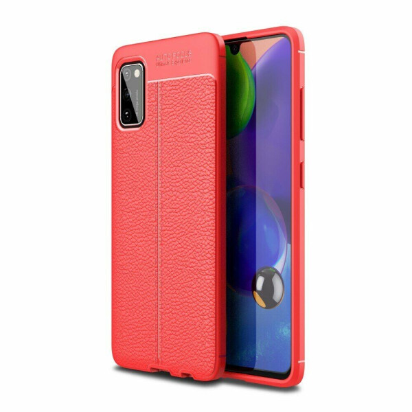 

Защитный чехол Deexe Leather Cover для Samsung Galaxy A41 (A415) - Red