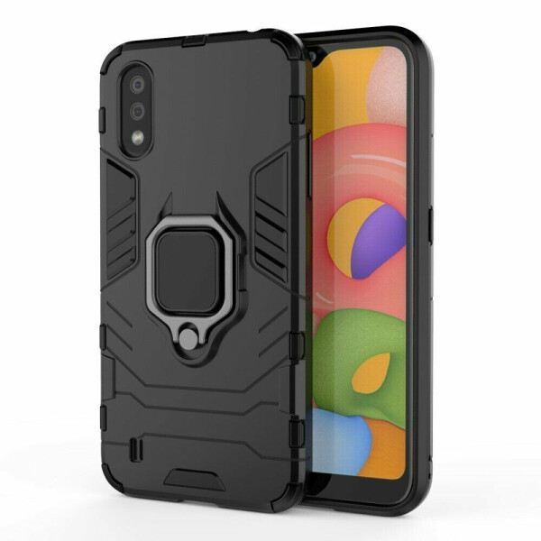 

Защитный чехол Deexe Hybrid Case для Samsung Galaxy A01 (A015) - Black