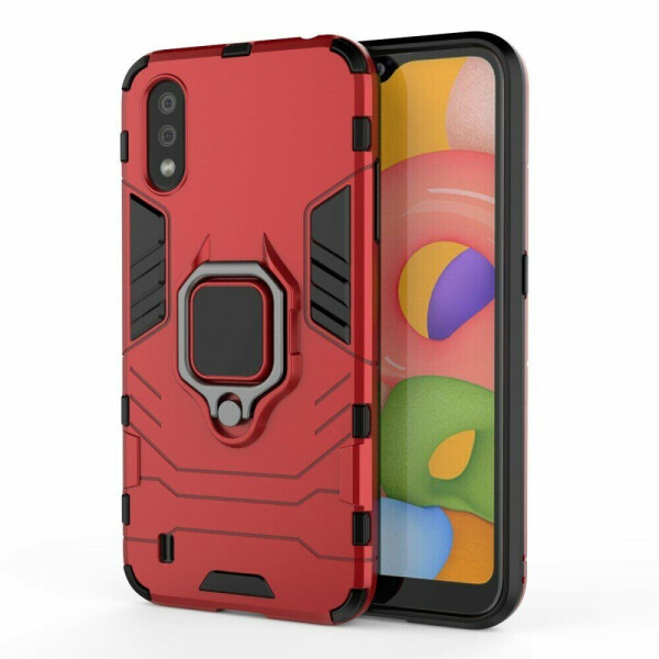 

Защитный чехол Deexe Hybrid Case для Samsung Galaxy A01 (A015) - Red
