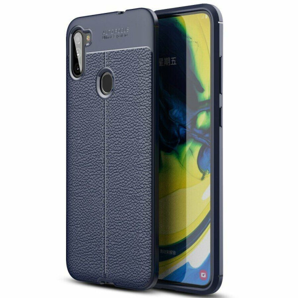 

Защитный чехол Deexe Leather Cover для Samsung Galaxy A11 (A115) - Dark Blue