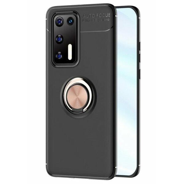 

Защитный чехол UniCase Magnetic Ring для Huawei P40 - Black / Rose Gold