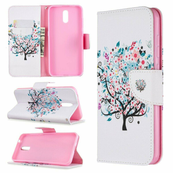 

Чехол-книжка Deexe Color Wallet для Nokia 2.3 - Flowered Tree
