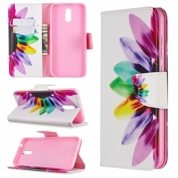 

Чехол-книжка Deexe Color Wallet для Nokia 2.3 - Petals Pattern