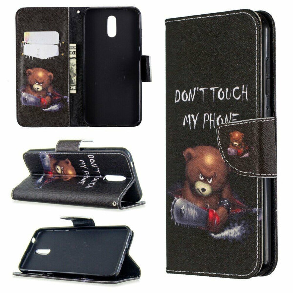 

Чехол-книжка Deexe Color Wallet для Nokia 2.3 - Bear and Its Warnings
