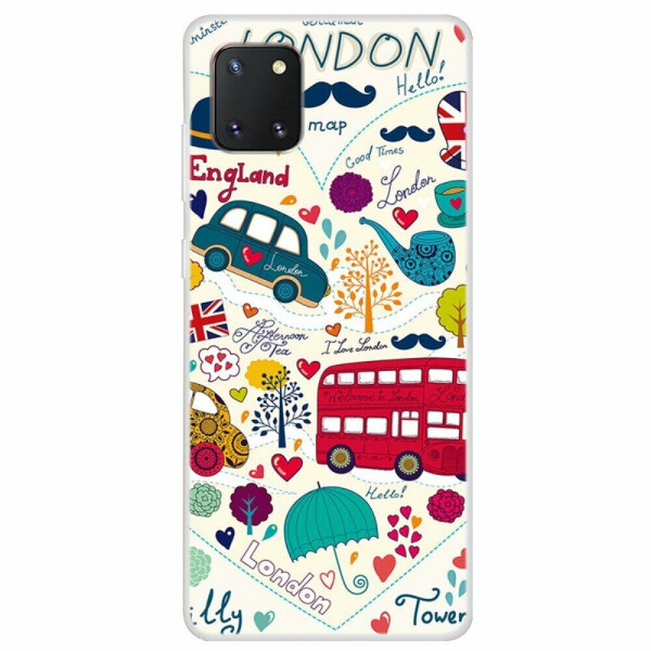 

Силиконовый (TPU) чехол Deexe Life Style для Samsung Galaxy Note 10 Lite (N770) - Bus