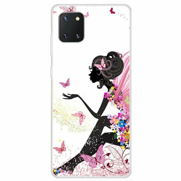 Силиконовый (TPU) чехол Deexe Life Style для Samsung Galaxy Note 10 Lite (N770) - Girl
