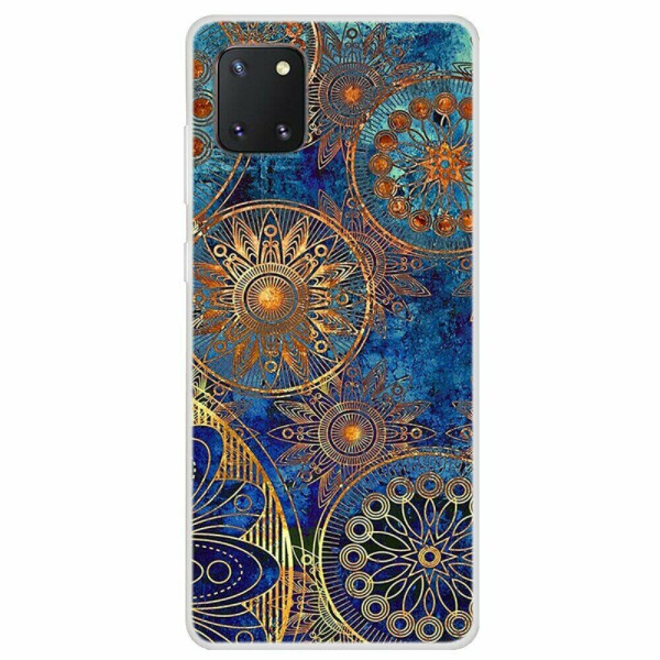 

Силиконовый (TPU) чехол Deexe Life Style для Samsung Galaxy Note 10 Lite (N770) - Gold Pattern