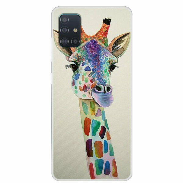 

Силиконовый (TPU) чехол Deexe Life Style для Samsung Galaxy A51 (А515) - Giraffe