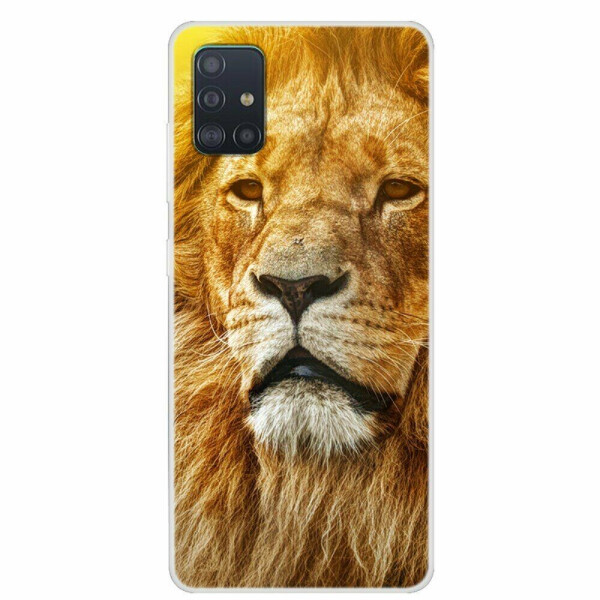 

Силиконовый (TPU) чехол Deexe Life Style для Samsung Galaxy A51 (А515) - Lion