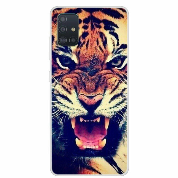 

Силиконовый (TPU) чехол Deexe Life Style для Samsung Galaxy A51 (А515) - Tiger