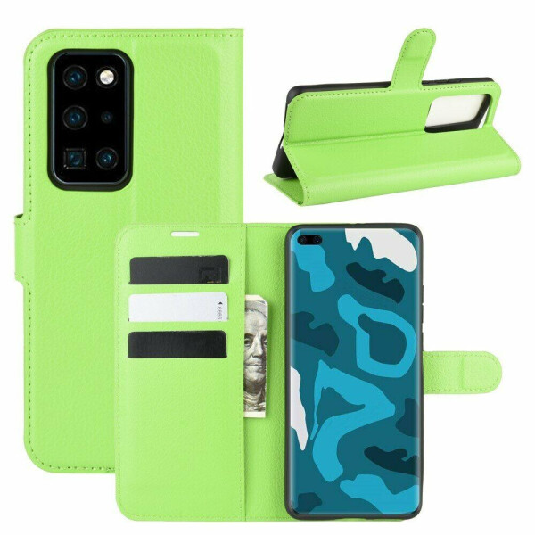 

Чехол-книжка Deexe Book Type для Huawei P40 Pro - Green