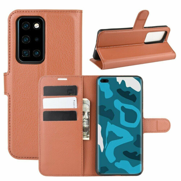 

Чехол-книжка Deexe Book Type для Huawei P40 Pro - Brown