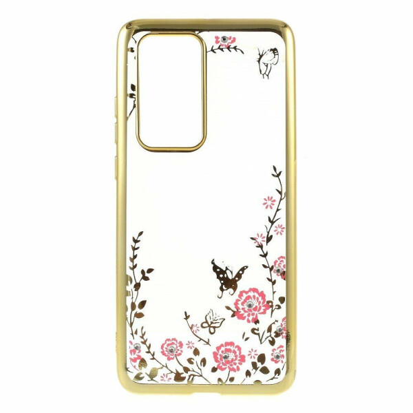 

Силиконовый (TPU) чехол Deexe Shiny Cover для Huawei P40 Pro - Gold