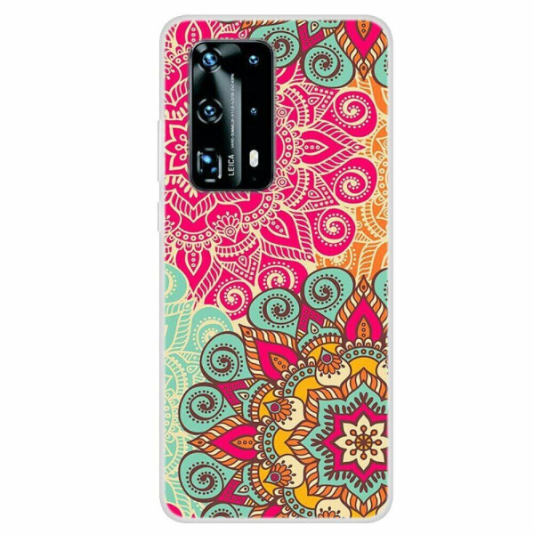 

Силиконовый (TPU) чехол Deexe Life Style для Huawei P40 Pro - Colorized Flower