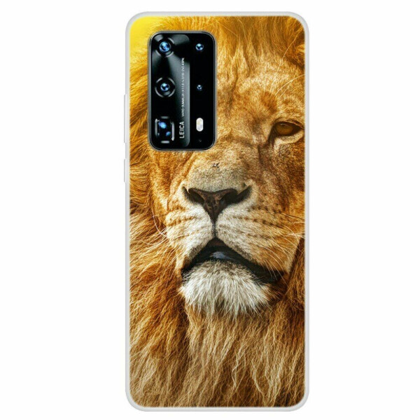 

Силиконовый (TPU) чехол Deexe Life Style для Huawei P40 Pro - Lion