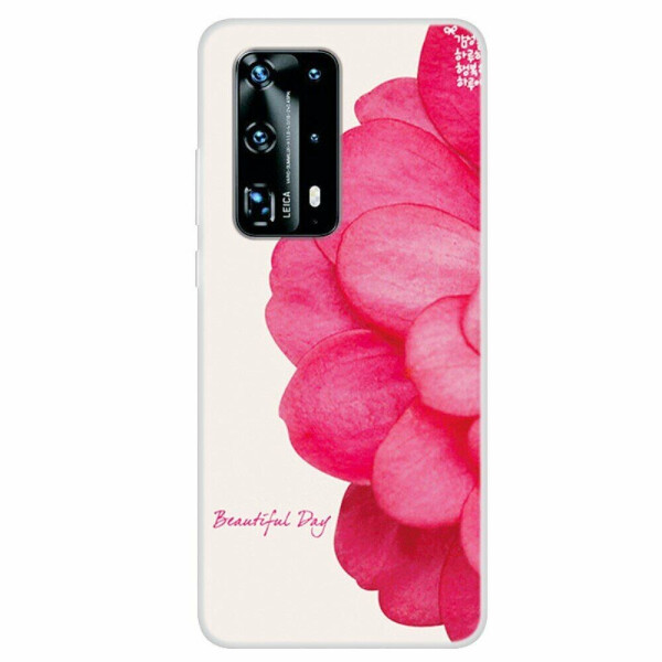 

Силиконовый (TPU) чехол Deexe Life Style для Huawei P40 Pro - Vivid Flower