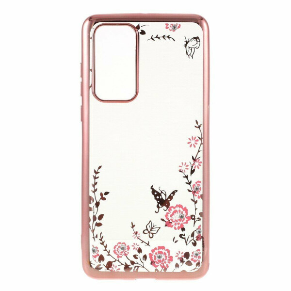 

Силиконовый (TPU) чехол Deexe Shiny Cover для Huawei P40 - Rose Gold