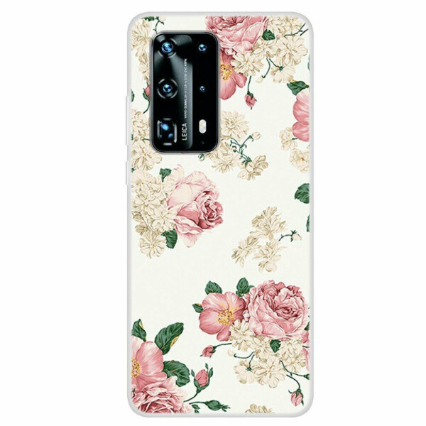 

Силиконовый (TPU) чехол Deexe Life Style для Huawei P40 - Rose Flower