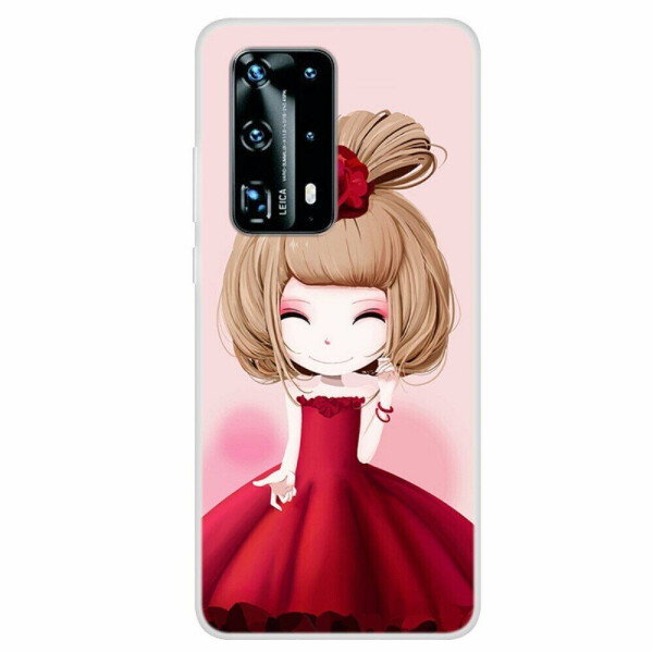 

Силиконовый (TPU) чехол Deexe Life Style для Huawei P40 - Cute Girl