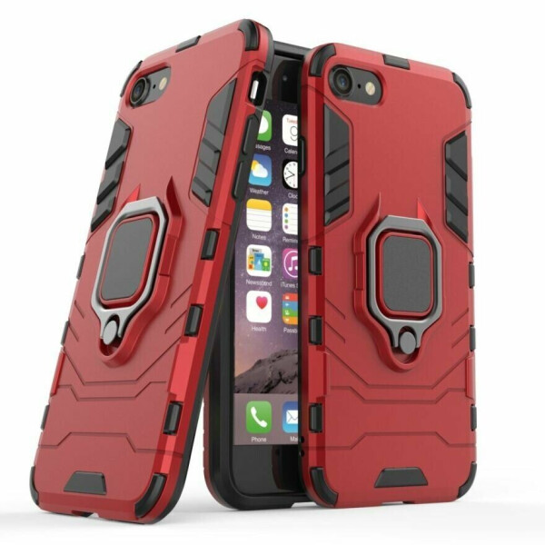 

Защитный чехол Deexe Hybrid Case для Apple iPhone SE 2 (2020) - Red