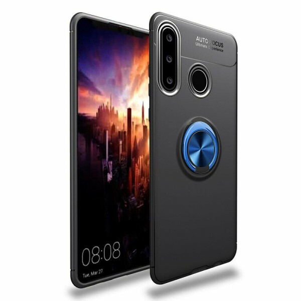 

Защитный чехол UniCase Magnetic Ring для Huawei P40 Lite E - Black / Blue