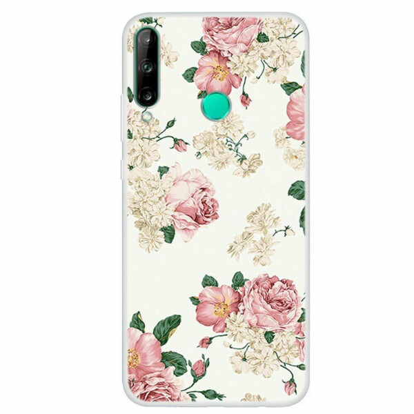 

Силиконовый (TPU) чехол Deexe Life Style для Huawei P40 Lite E - Pink Flower