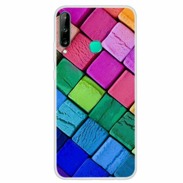 

Силиконовый (TPU) чехол Deexe Life Style для Huawei P40 Lite E - Colored Squares