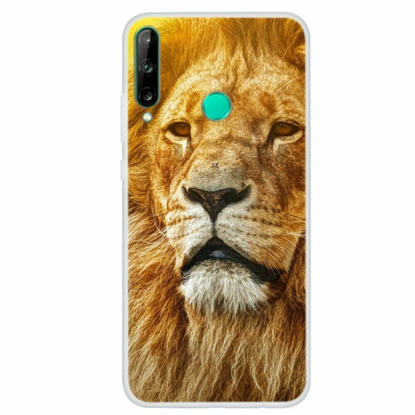 

Силиконовый (TPU) чехол Deexe Life Style для Huawei P40 Lite E - Golden Lion