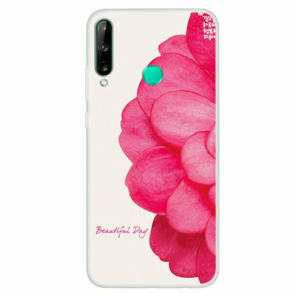 

Силиконовый (TPU) чехол Deexe Life Style для Huawei P40 Lite E - Pink Flowers